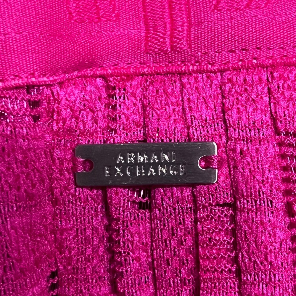 Armani Exchange Skirt Size 10 Pink Pleated Midi A Line Career Party 2983 - Picture 12 of 14